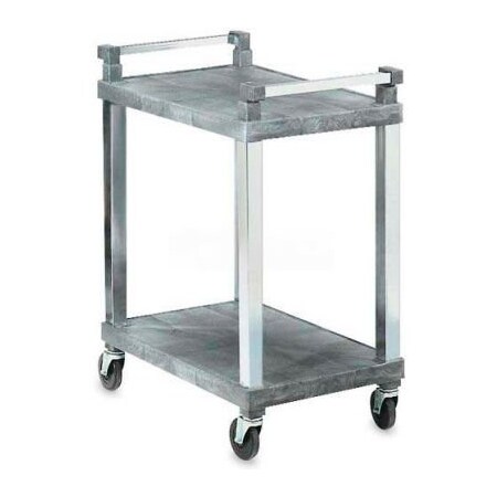 Vollrath Co Vollrath Open Utility Cart, 2-Shelf, Chrome Uprights 97101
